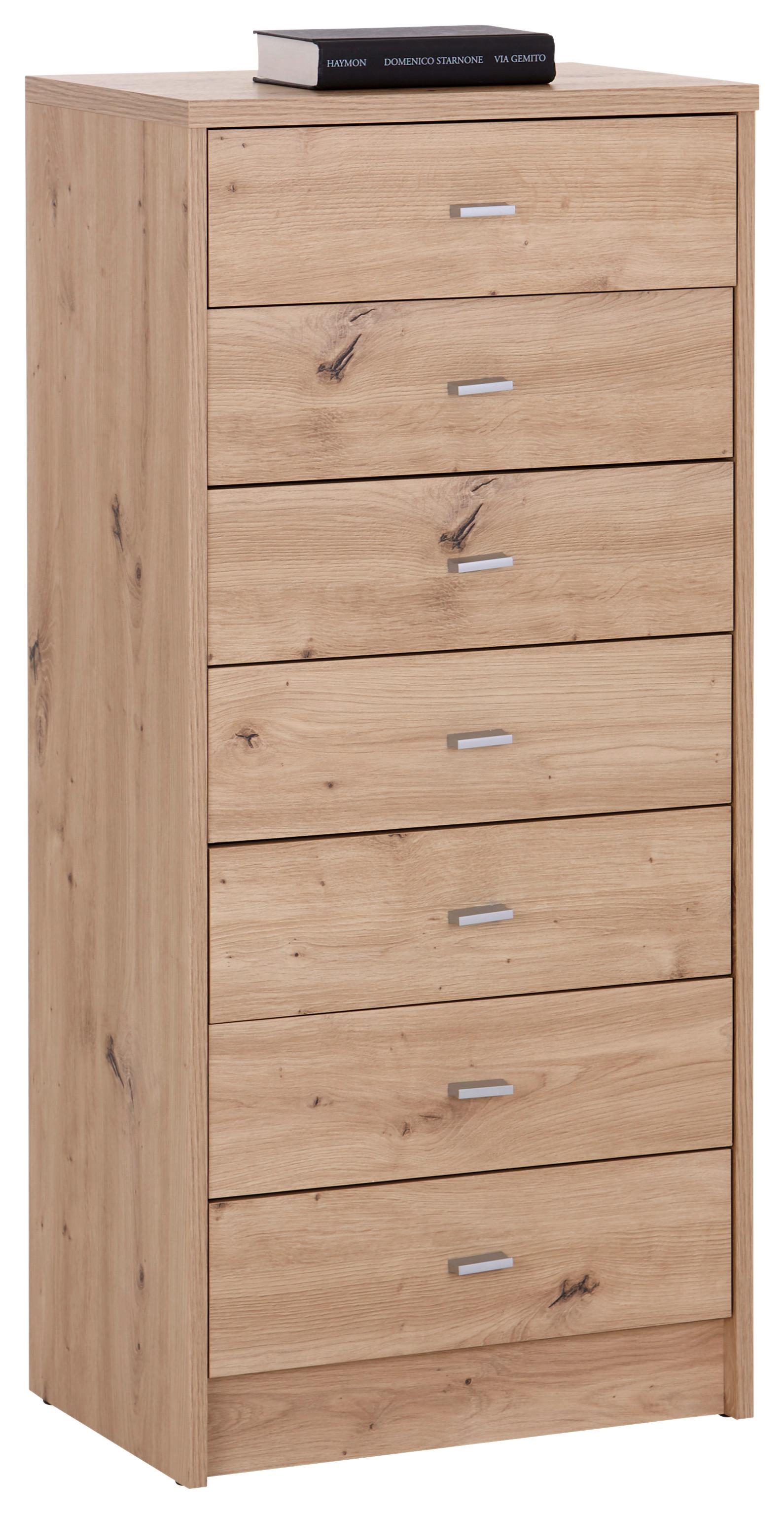 Kommode B: 50 cm 4-You New Eiche Artisan Dekor - Eiche Artisan, MODERN, Holzwerkstoff (50/111,4/34,6cm)