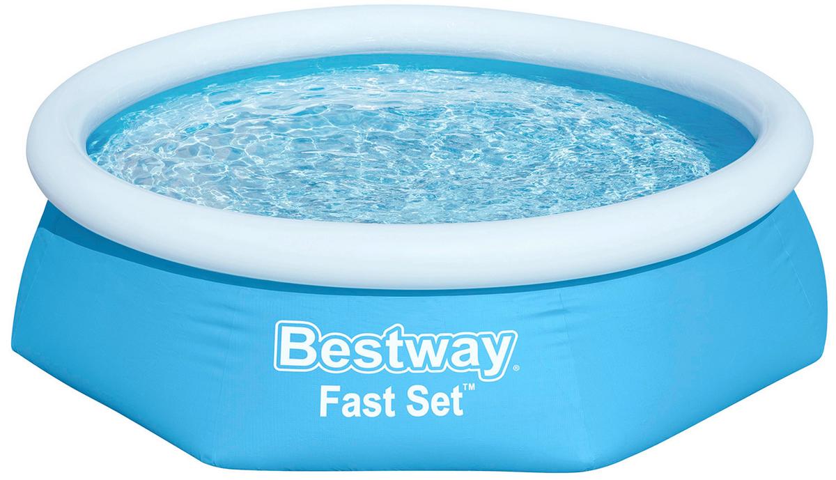 Aufstellpool Fast Set Wasserkapazität ca. 1880 L - Blau, Basics, Kunststoff (244/61cm) - Bestway