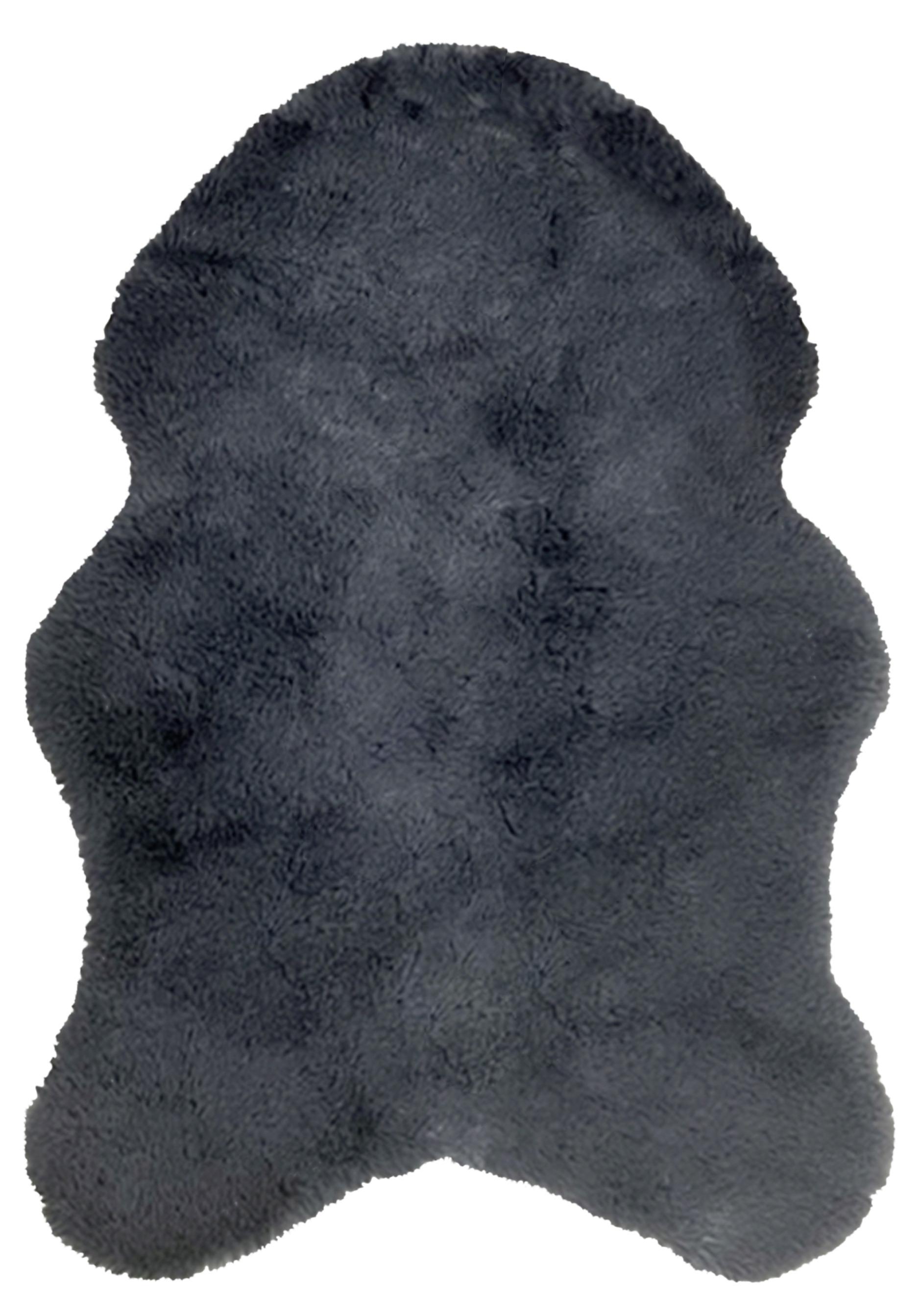 Kunstfell NAIROBI aus Polyester in Schwarz