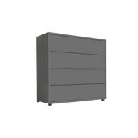 Kommode Mailand Typ 3 - Anthrazit/Schwarz, MODERN, Holzwerkstoff (79/73/33cm) - MID.YOU