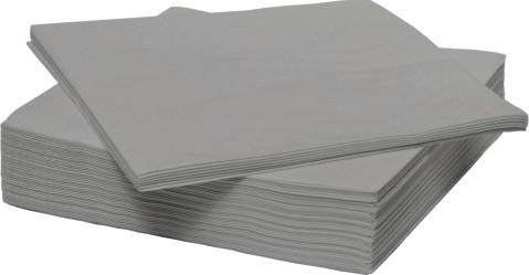 Ubrousek Kathleen, 50ks/bal. - šedá, Konvenční, papír (33/33cm) - Mömax