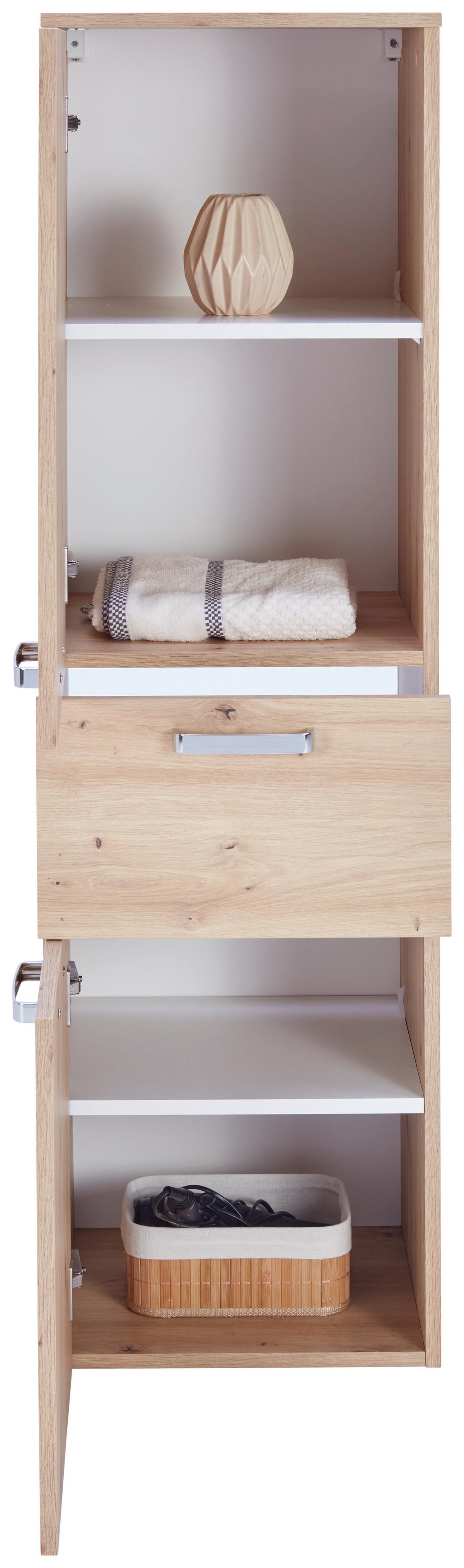 Hochschrank Fresh B: 40 cm, Eiche Artisan - Eiche Artisan, KONVENTIONELL, Holzwerkstoff (40/147/38,5cm) - Ondega