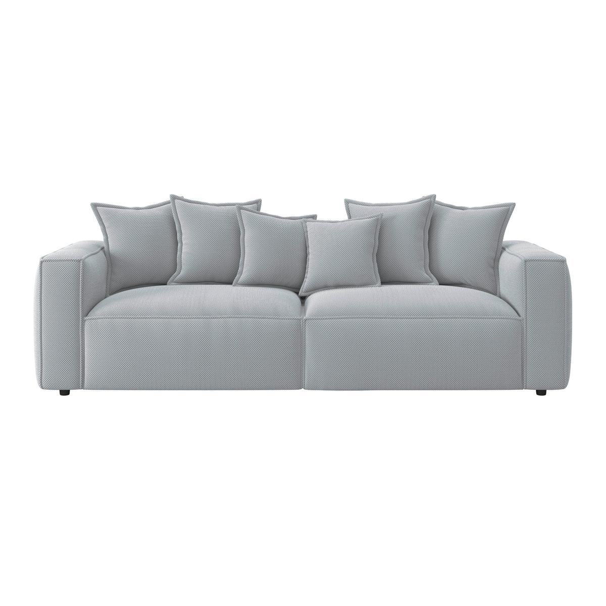 POHOVKA BIG SOFA COWBOY - černá/světle šedá, Moderní, textil (280/72/109cm)
