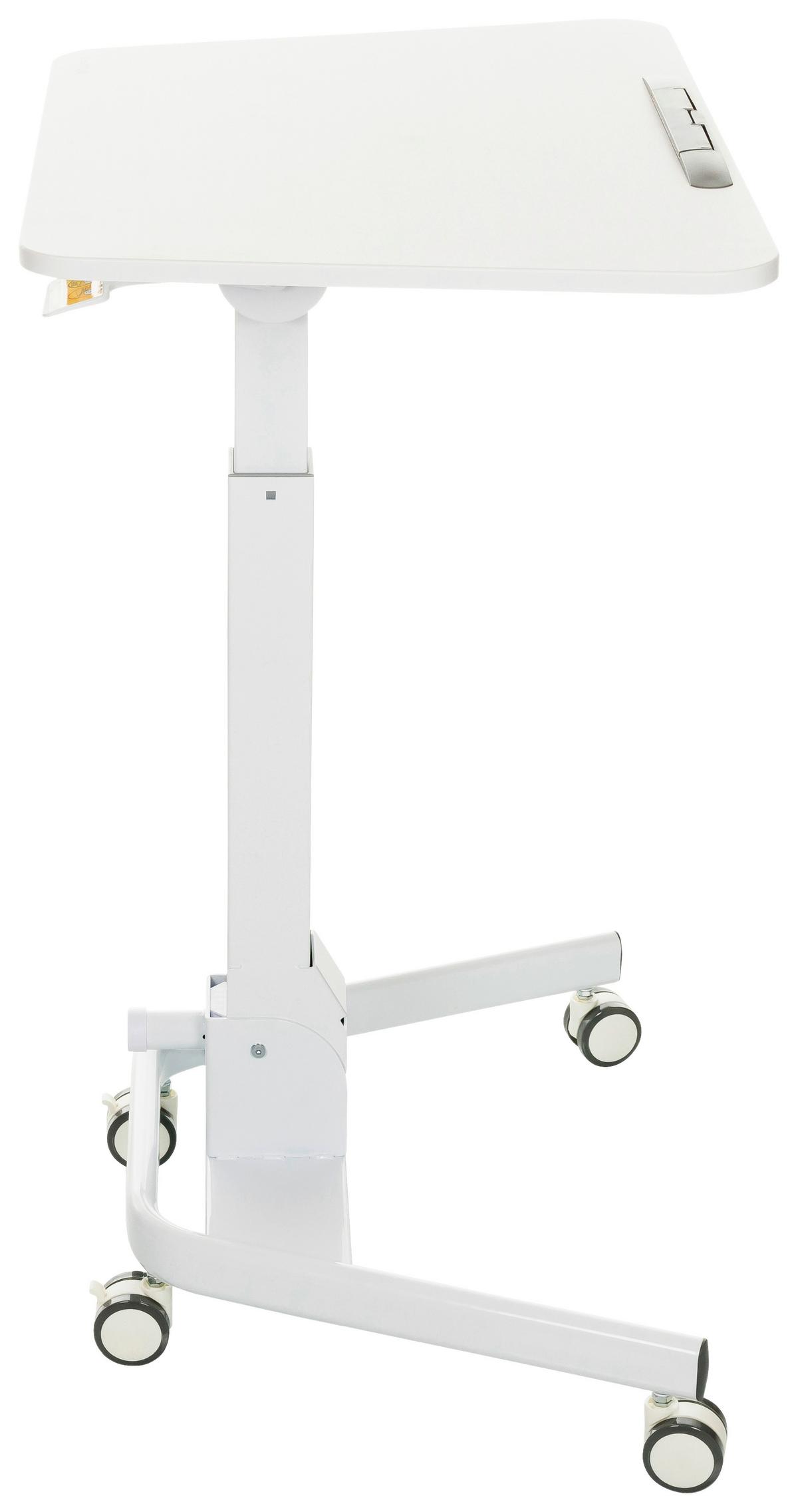 Sitz/stehtisch, Arbeitstisch Stand Vm-Su Ii - Weiß, Basics, Holzwerkstoff/Kunststoff (73/50/77cm) - MID.YOU