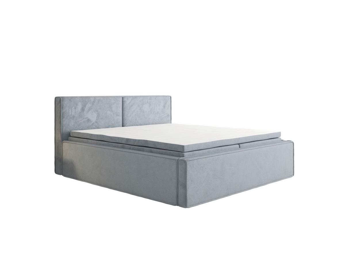 Boxbett Zako 4 Grau LF: 180x200cm - Grau, MODERN, Textil (180/200cm) - MID.YOU