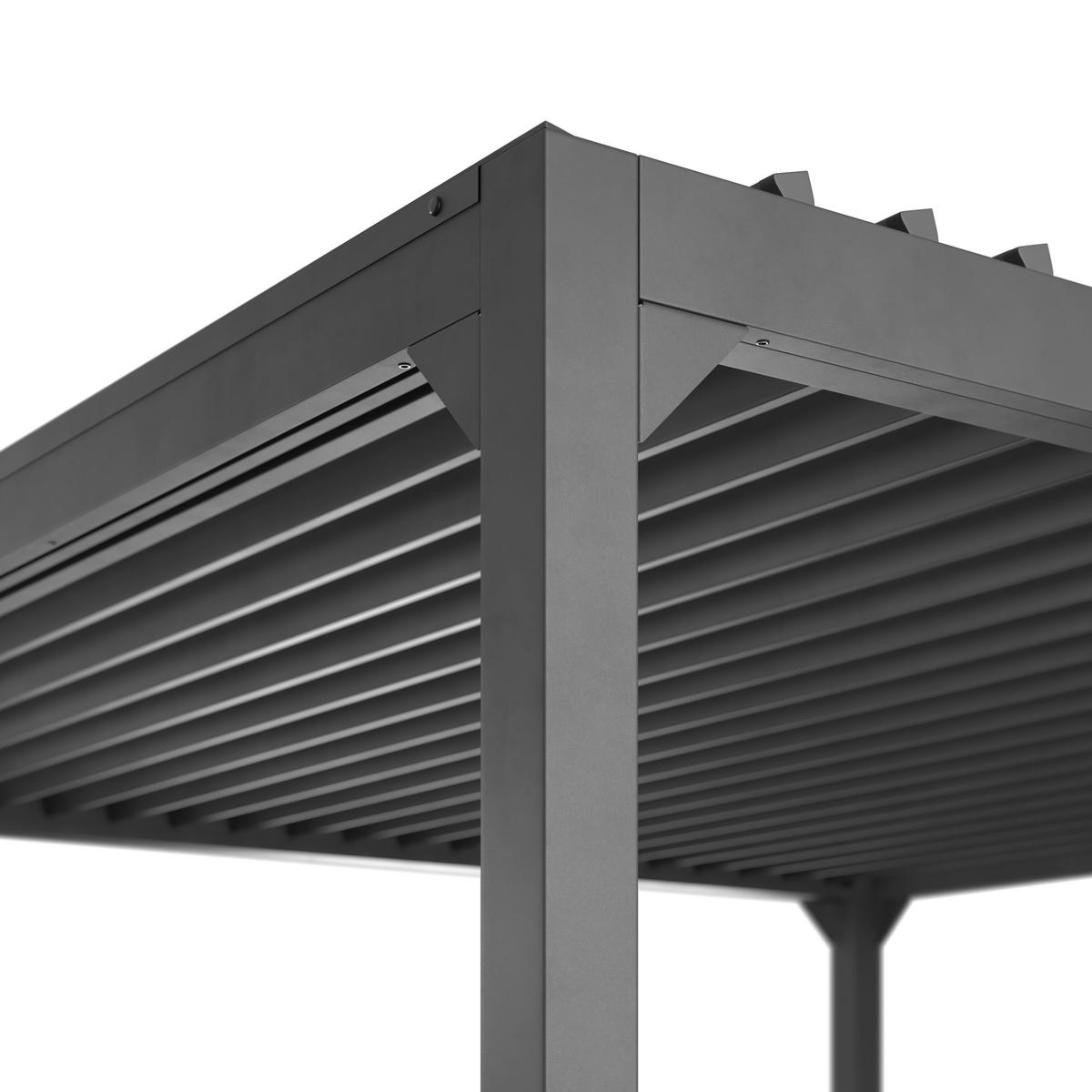 Pavillon Lima - Anthrazit, MODERN, Metall (300/227/300cm) - Beldano