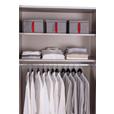 Drehtürenschrank Versity-D Alpinweiß/Marmorptik 4trg - Weiß, Trend, Holzwerkstoff (181/229/54cm) - James Wood