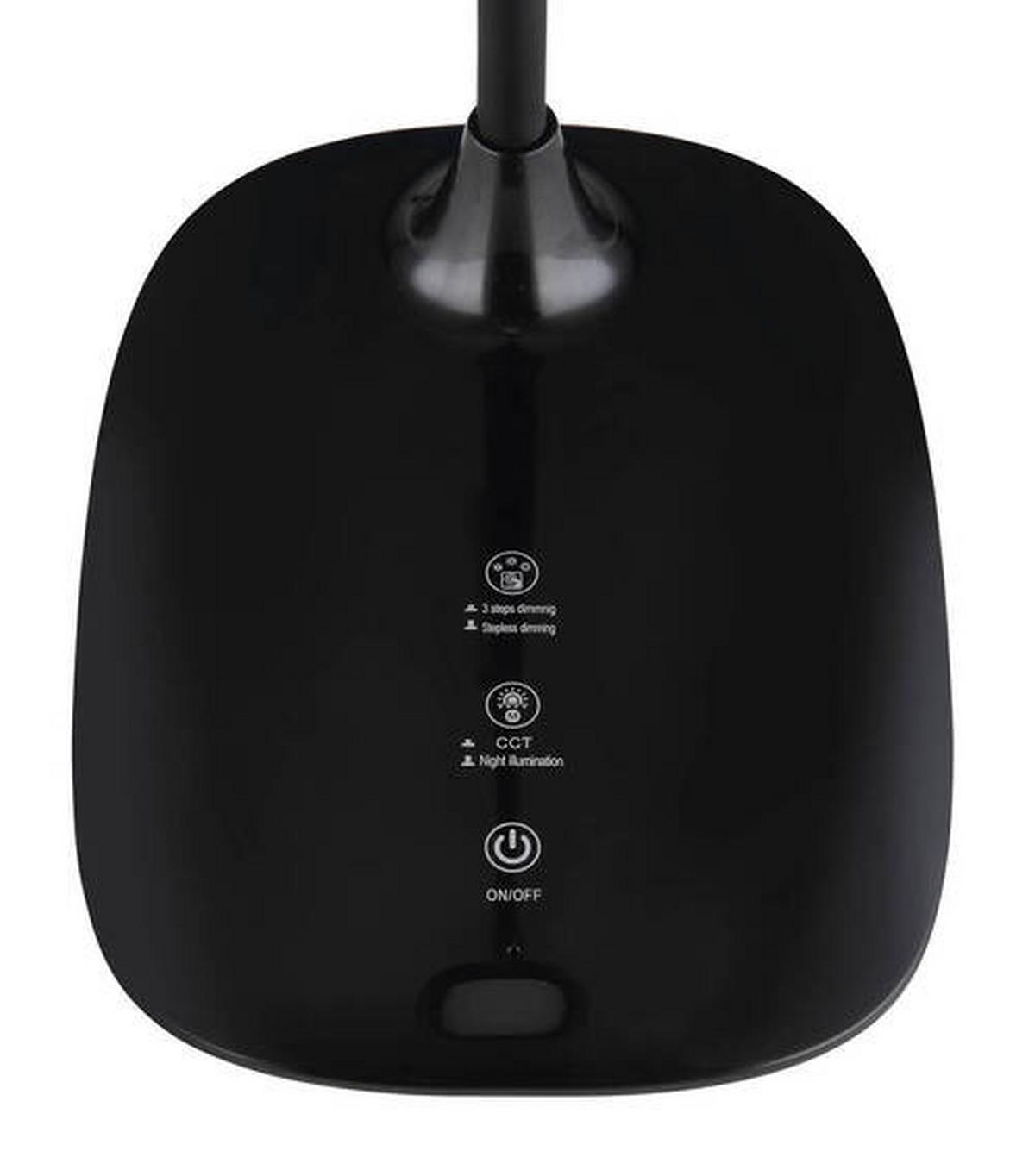LED-Tischleuchte 58455b - Schwarz, KONVENTIONELL, Kunststoff (28/13,6/40cm) - Globo