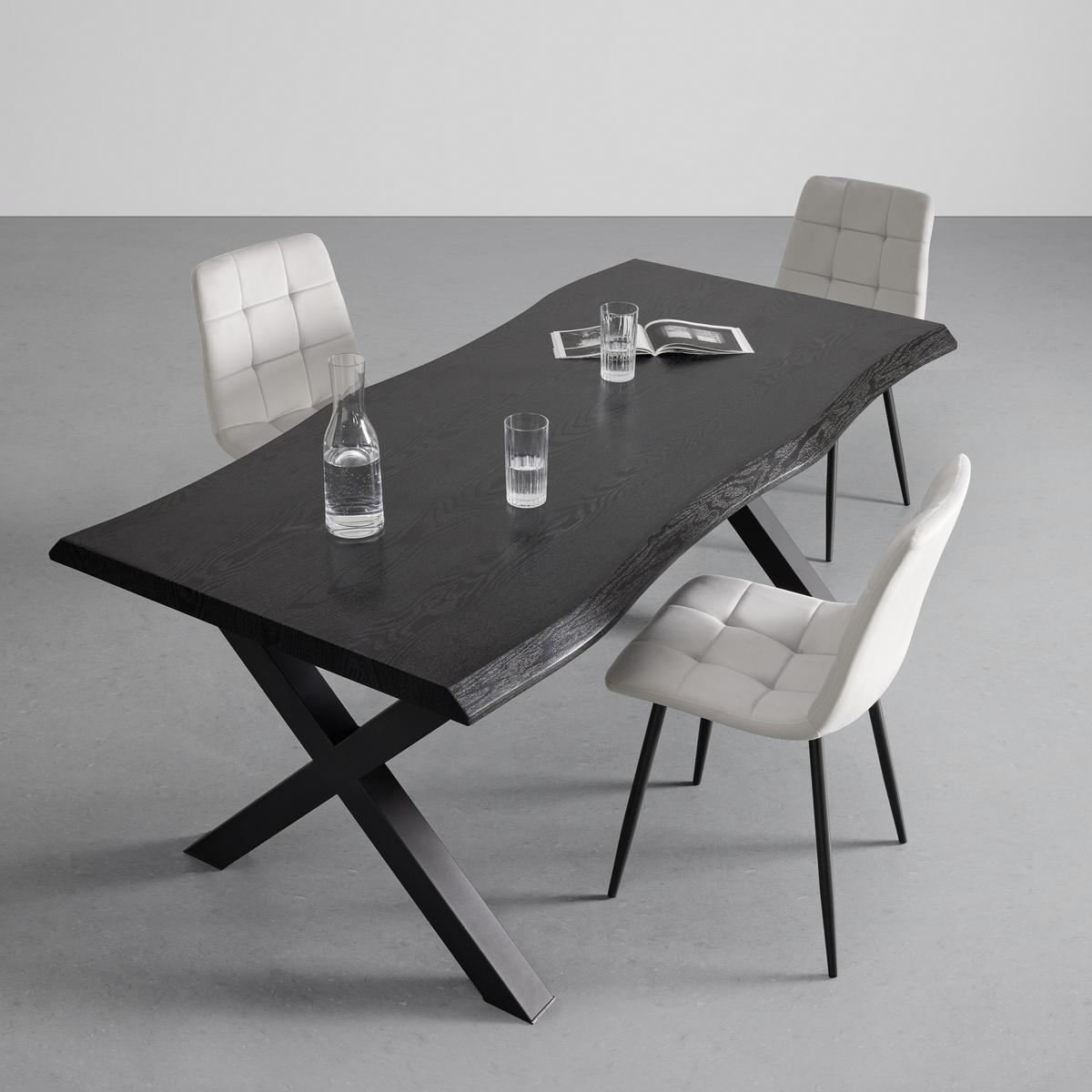 Jídelní stůl RICO 180x90 cm - černá, Moderní, kov (180/76/90cm) - Bessagi Home