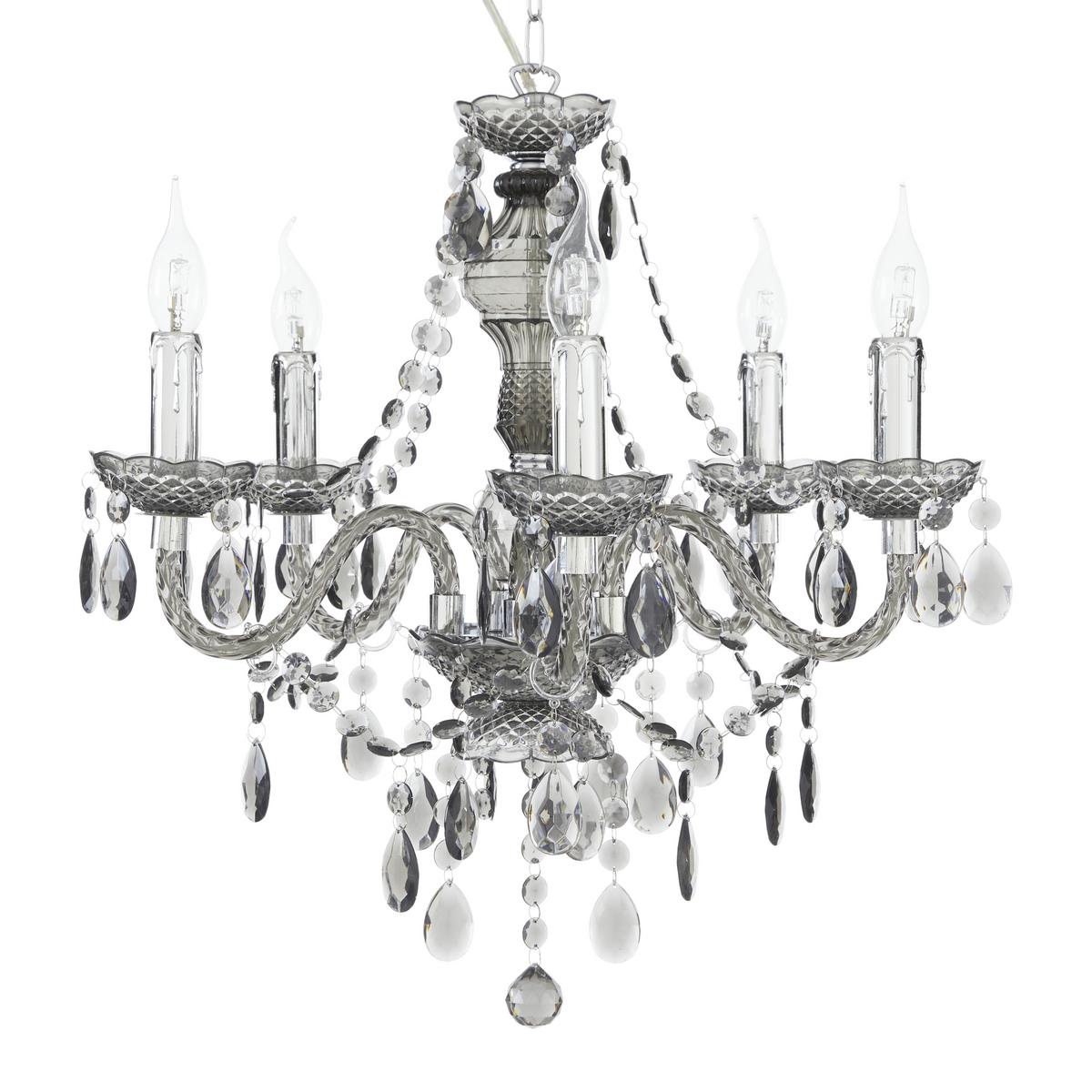 Svítidlo závěsné Isabella 149cm, 40 Watt - čiré/barvy chromu, Romantický / Rustikální, kov/plast (51/149cm) - Mömax
