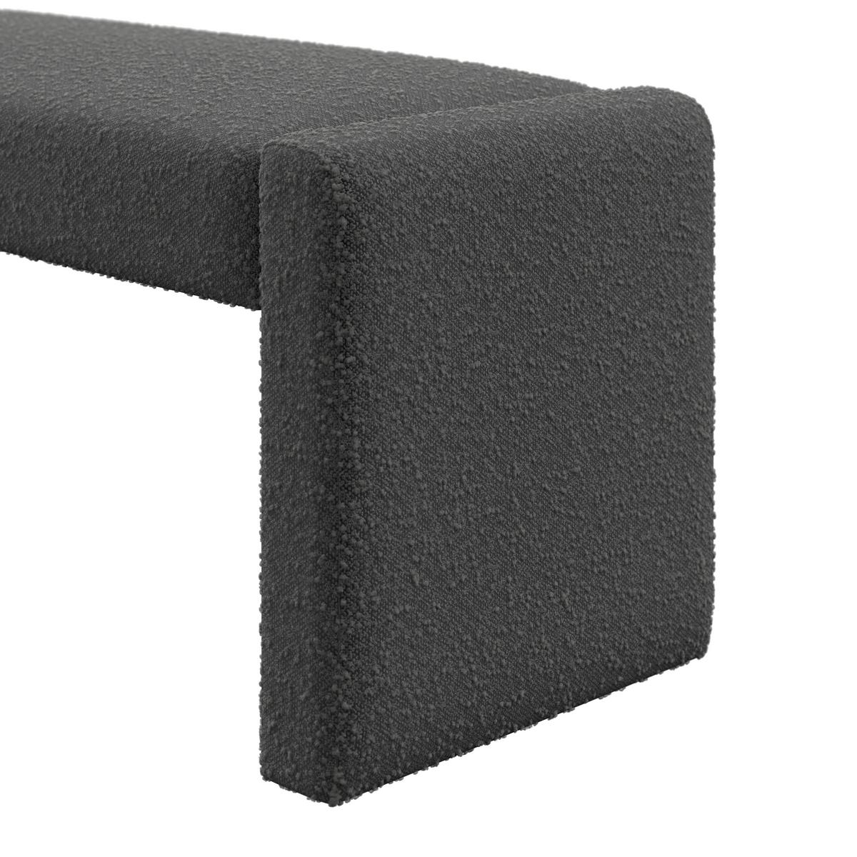 SEDACÍ LAVICE ANDREA - šedá, Moderní, dřevo/textil (123/50/45cm) - Bessagi Home