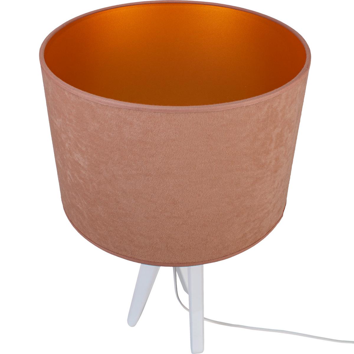 Tischleuchte 4210354 Trivet - Weiß/beige - Beige/Weiß, Basics, Holz (30/55cm)