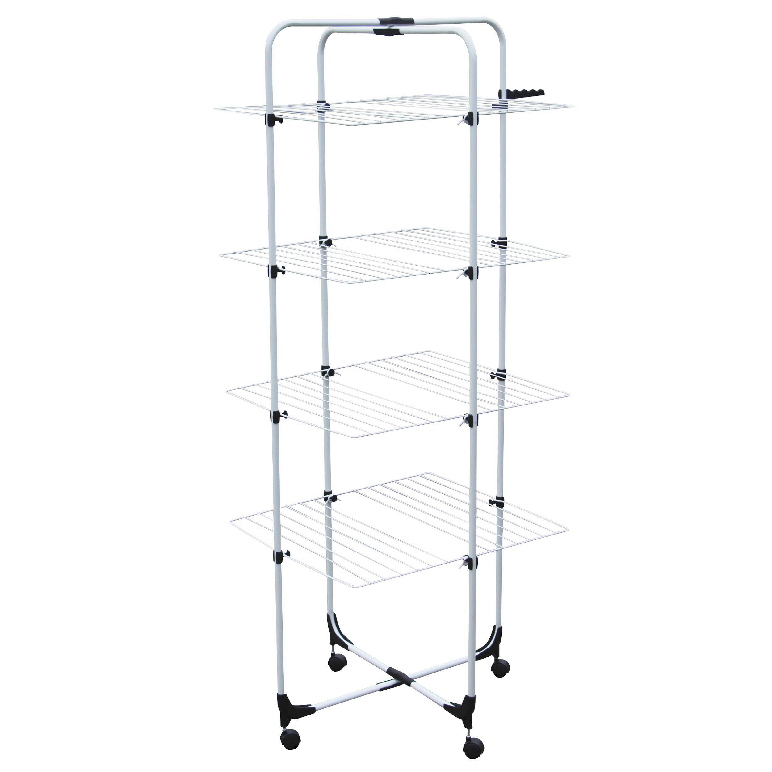 Wäschetrockner Weiß B: 70 cm - Weiß, Basics, Metall (70/176/61cm) - Spirella