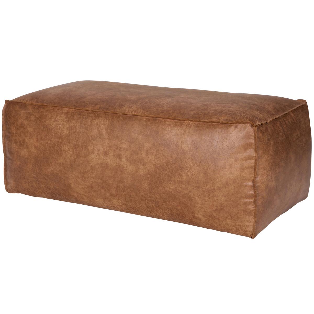 Hocker Rodeo Cognac B: 120cm - Cognac, Design, Leder (120/43/60cm) - Livetastic