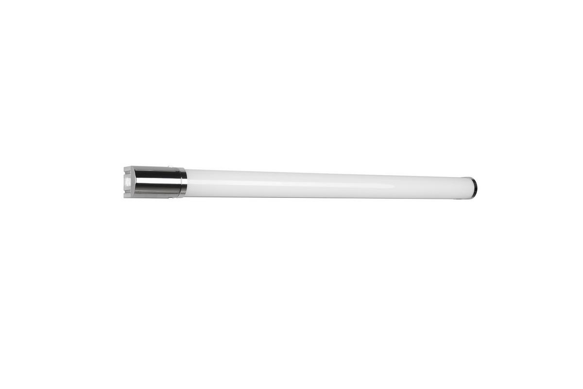 Bad-wandleuchte Ip44 1-flammig Mit Schalter Inkl. Steckdose - Chromfarben, Basics, Kunststoff/Metall (79/5,5/7cm) - Trio Leuchten