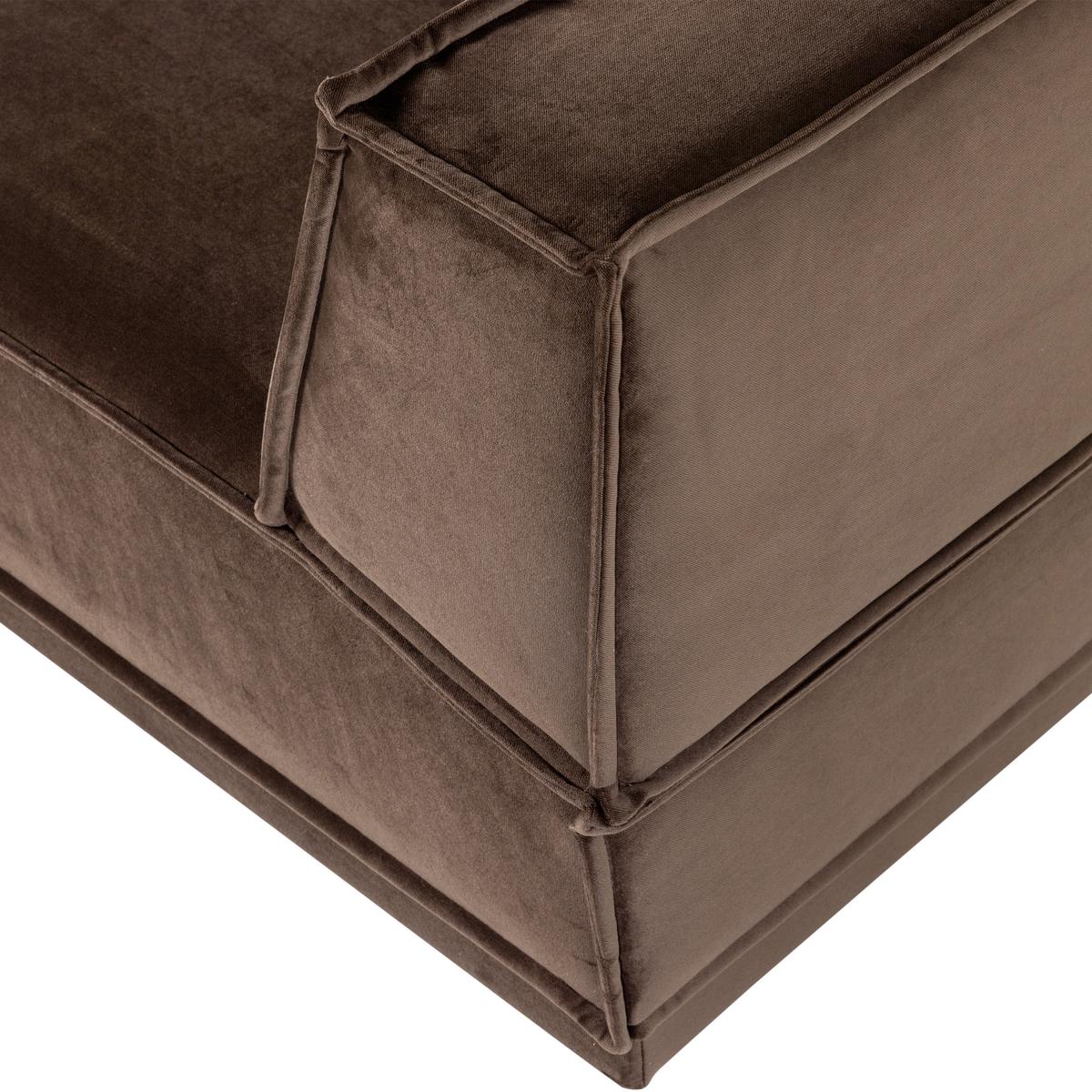 ECKSOFA Manu Braun 160x286cm - Braun, MODERN, Textil (160/286cm) - Livetastic