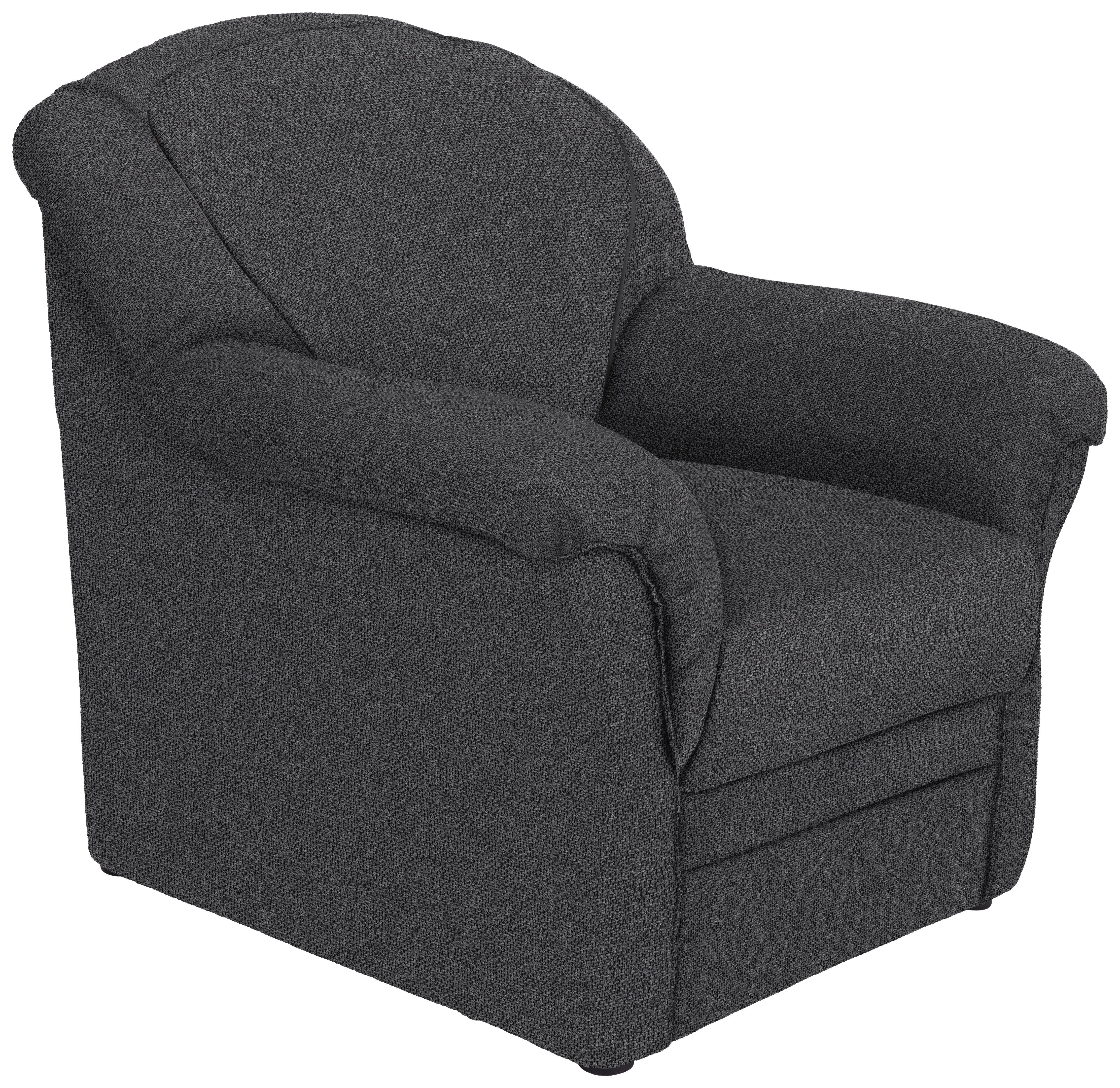 Sessel Helsinki 92x90x85cm - Schwarz/Grau, KONVENTIONELL, Holz/Holzwerkstoff (92/90/85cm)