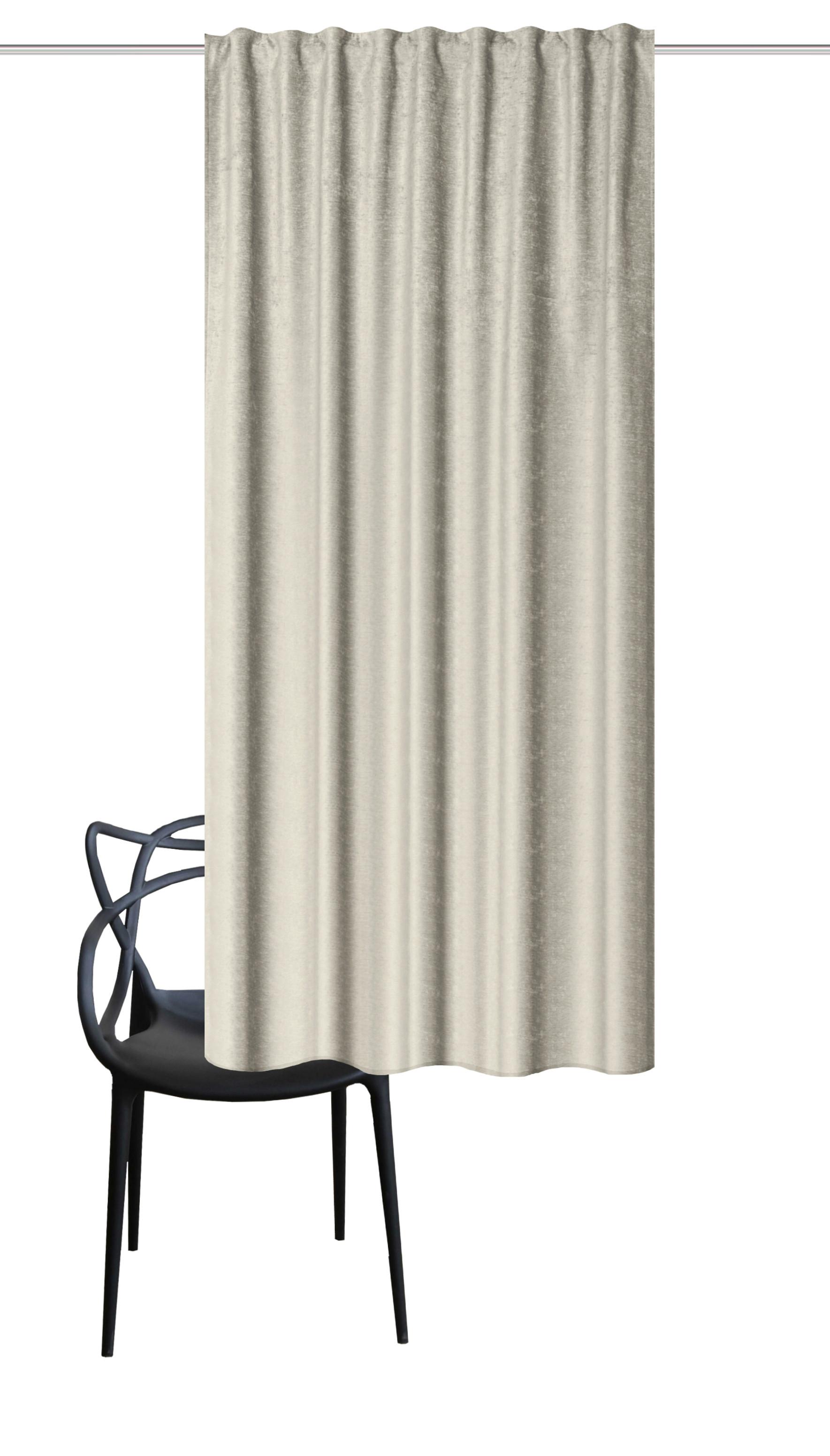 Fertigvorhang Thermo - Naturfarben, Basics, Textil (135/175cm)