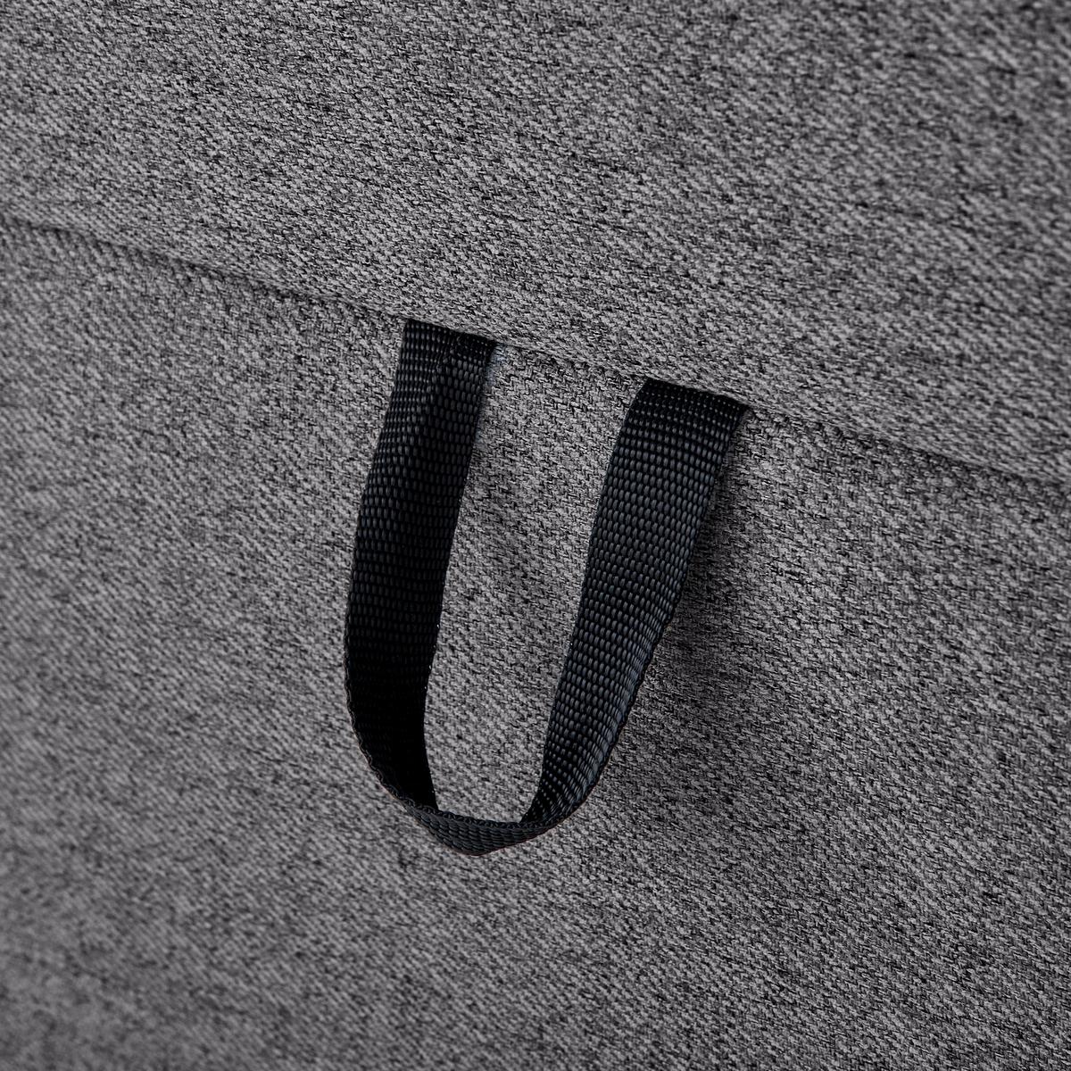 Boxspring posteľ MARSELIE sivá, 200x220cm - čierna/sivá, Modern, drevo/textil (200/220cm) - Bessagi Home
