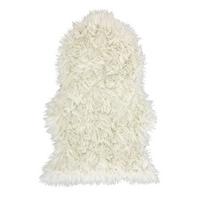 Kunstfell Alma Weiß 90x60 cm, Tierform - Weiß, ROMANTIK / LANDHAUS, Textil (90/60cm) - James Wood