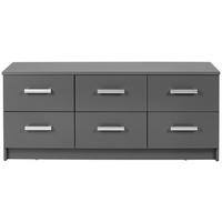 Kommode B: 121,80 cm Elenzio, Graphitfarben - Graphitfarben, Basics, Holzwerkstoff (121,80/40/50,8cm) - MID.YOU
