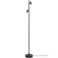 Led-stehleuchte Omari Schwarz H: 141 Cm - Schwarz, Design, Metall (141cm) - Nordlux