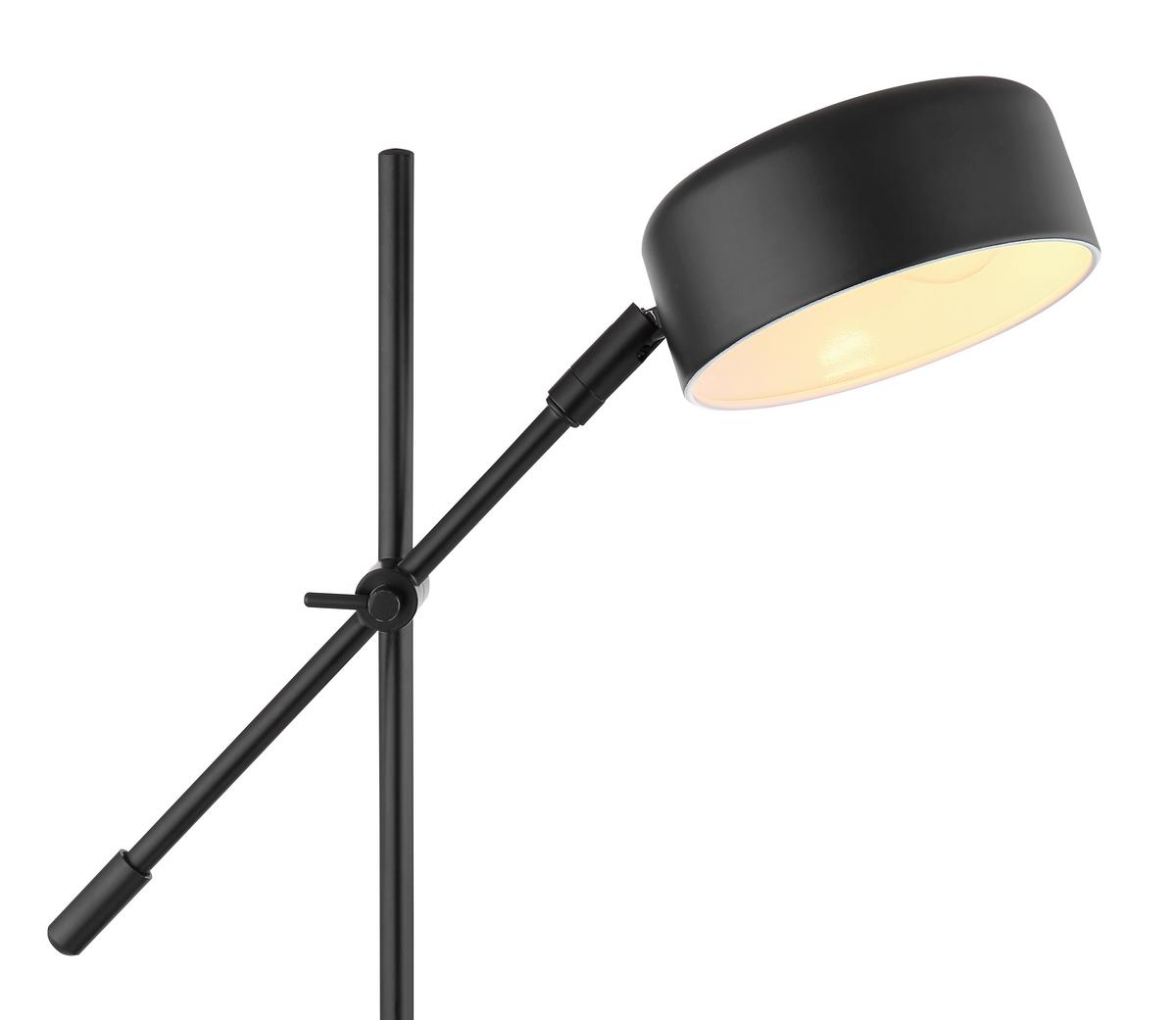 Tischleuchte Schwarz - Schwarz, Basics, Metall (42/16/50cm) - Globo