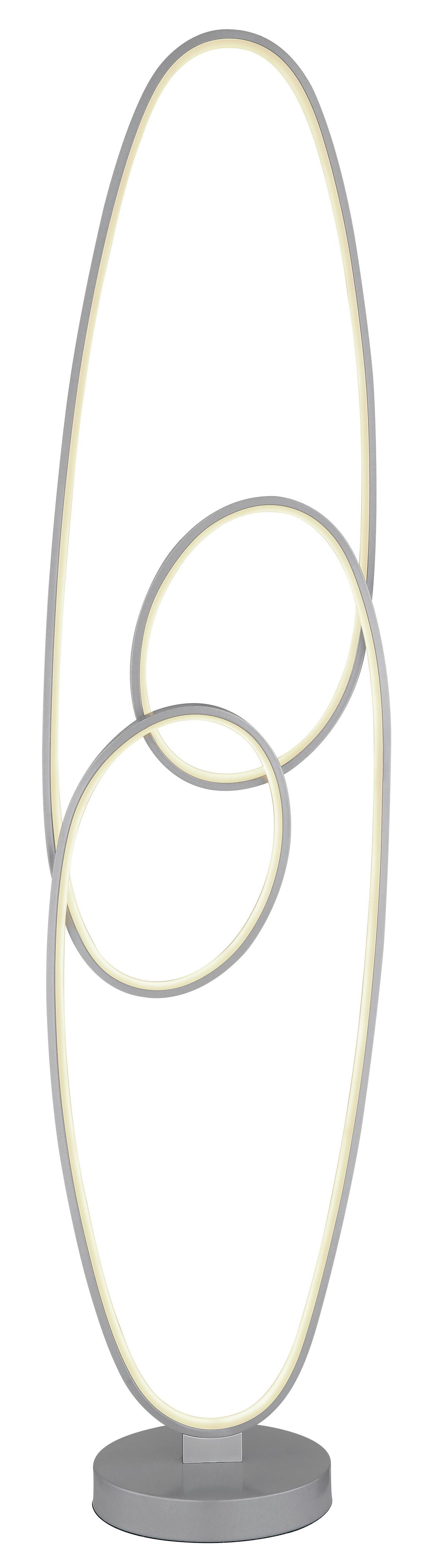 LED-Stehleuchte 67177-36sn - Transparent/Silberfarben, Design, Kunststoff/Metall (29/20/122cm) - Globo