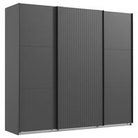 Schwebetürenschrank Andorra Graphitfarben B: 300 Cm - Graphitfarben, MODERN, Holzwerkstoff (300/216/65cm) - MID.YOU
