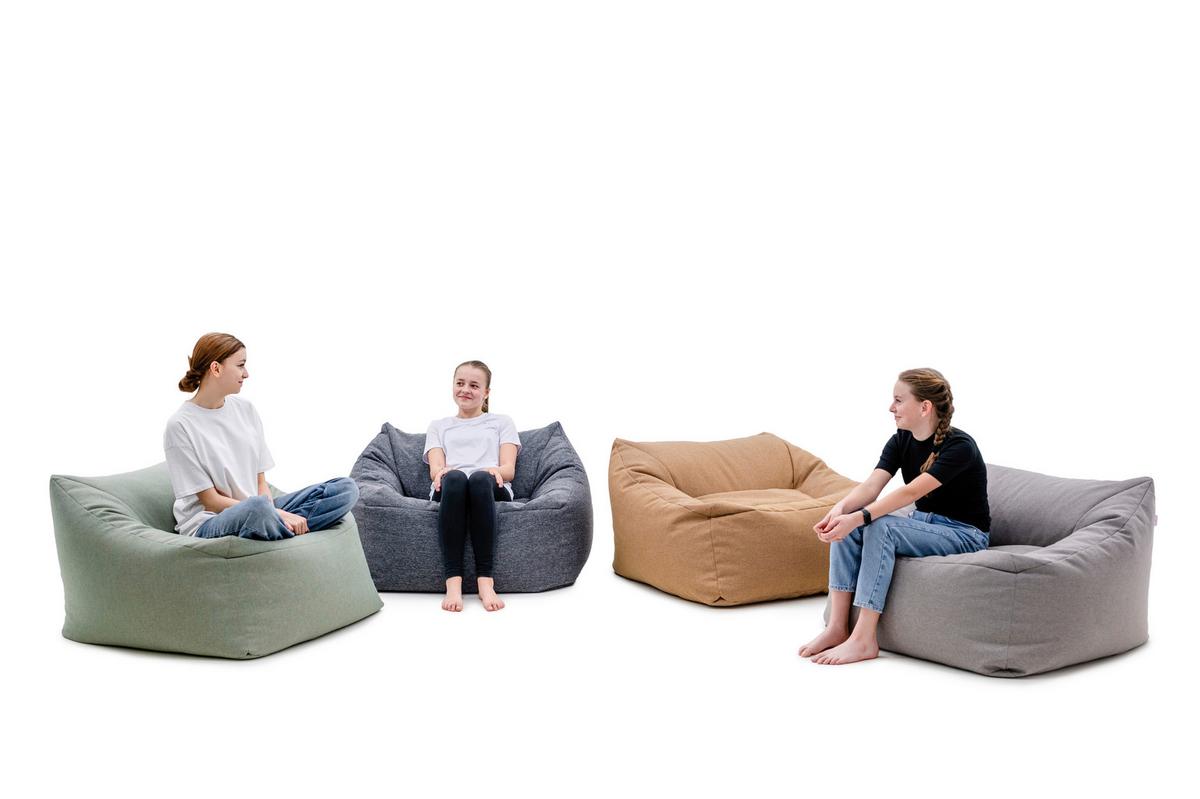 Sitzsack Dutch Grün - Grün, Basics, Textil (90/55/90cm) - Ondega