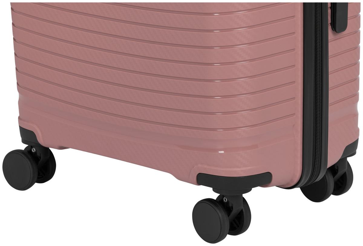 Reisekofferset Monika - Pink, KONVENTIONELL, Kunststoff/Textil - Luca Bessoni