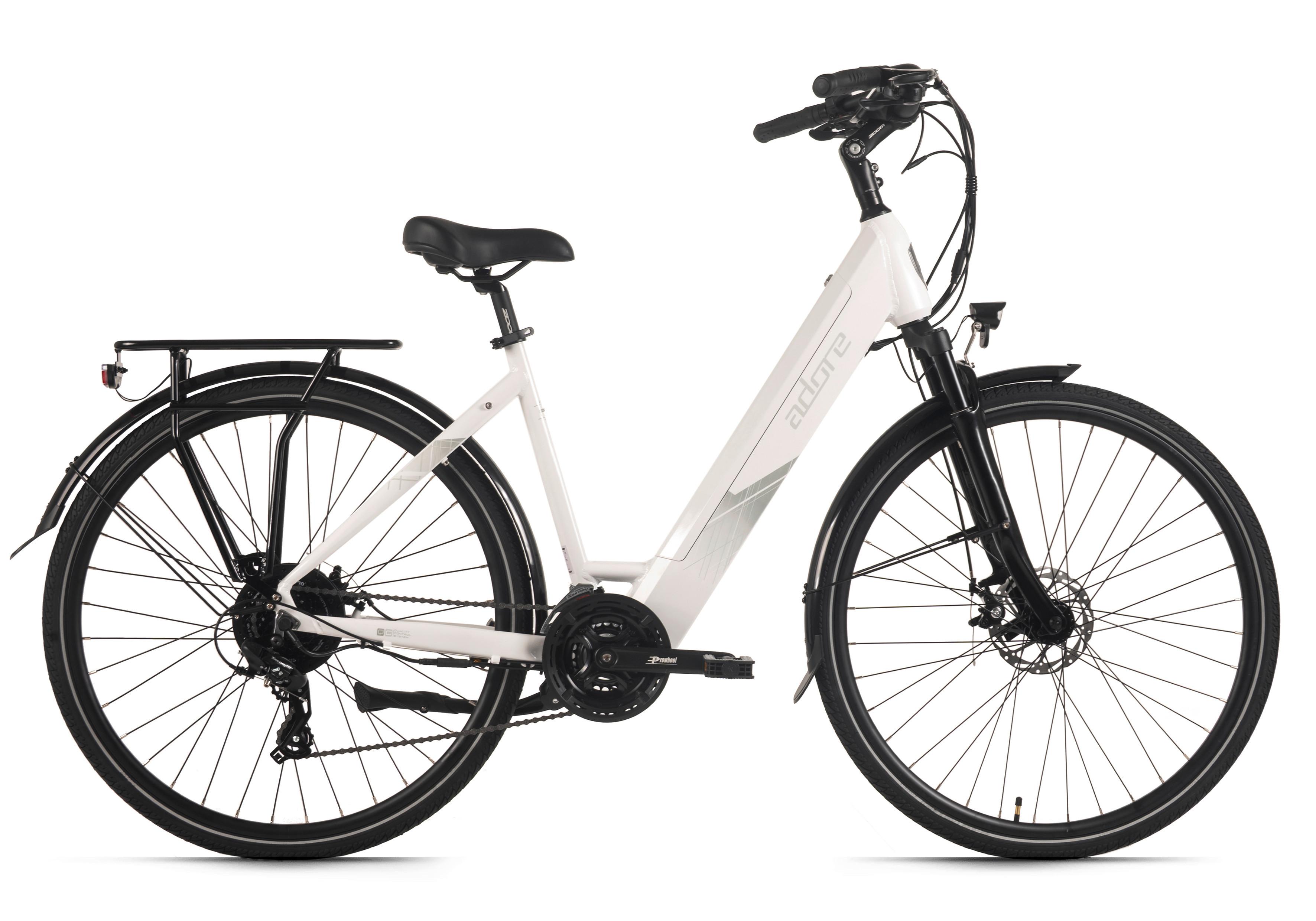 E-trekkingbike Weiß - Weiß, LIFESTYLE, Metall (180/70/100cm)