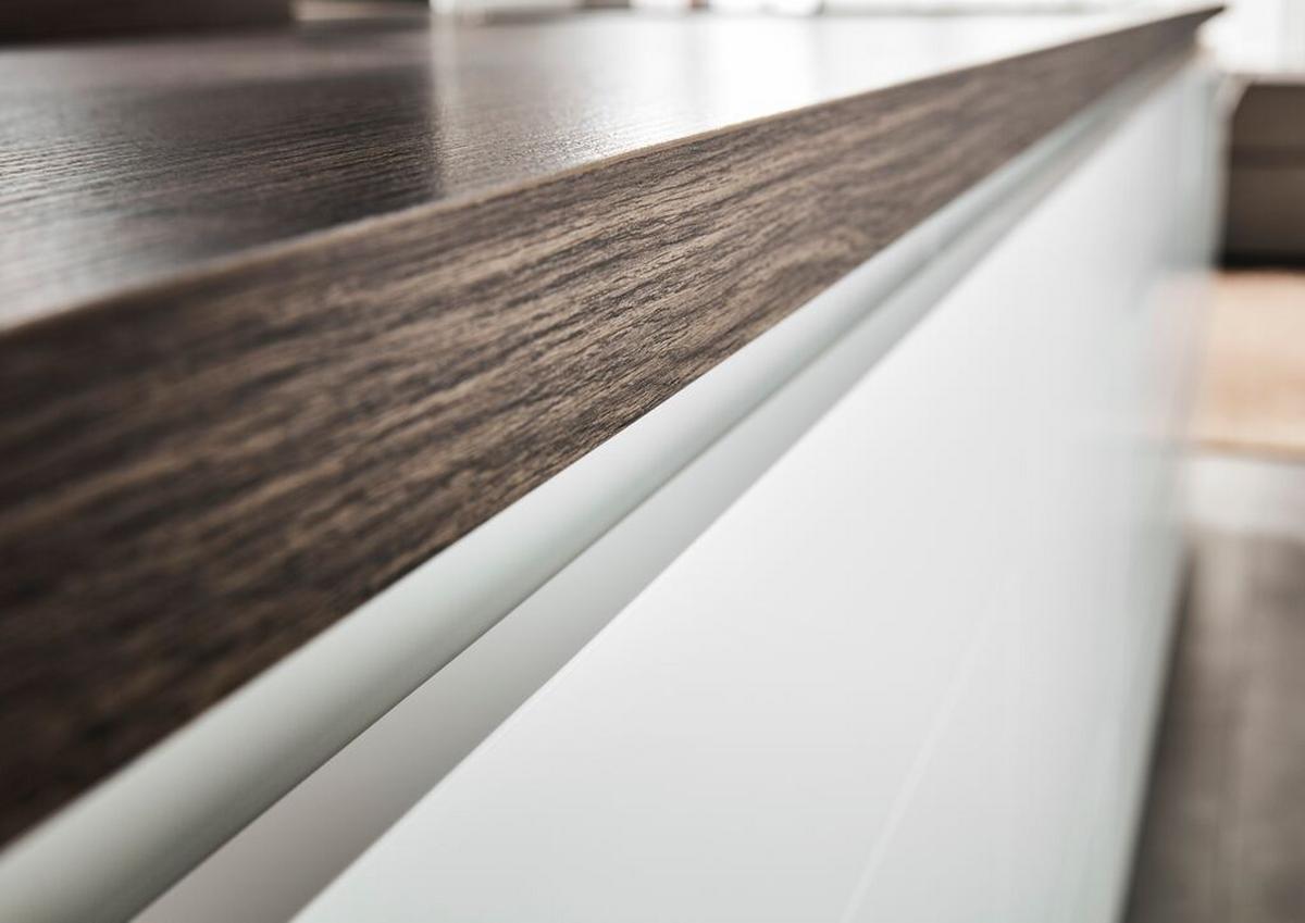 Einbauküche Ip3150 Frei Planbar Modernes Design - Eichefarben/Weiß, MODERN, Holzwerkstoff - Impuls