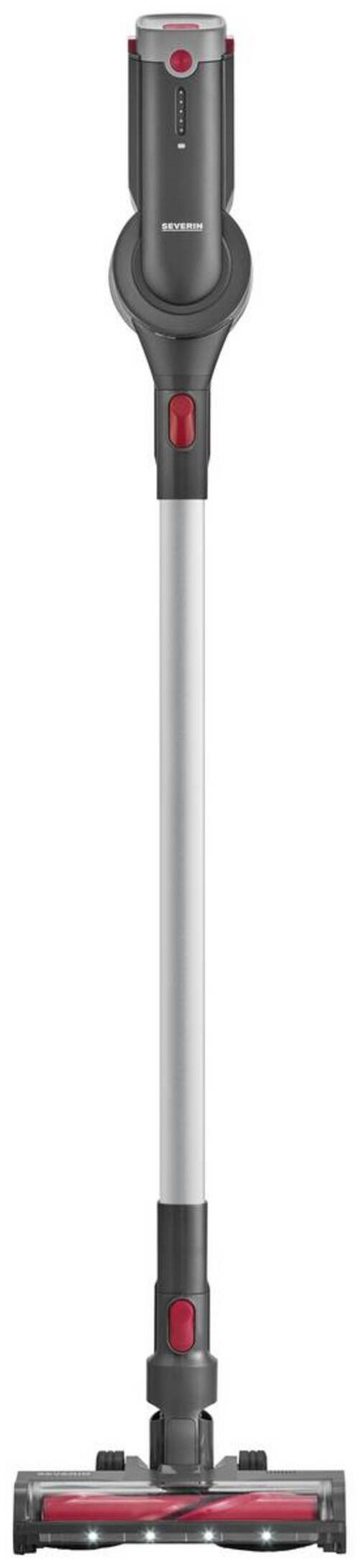 Akku-staubsauger Ohne Beutel Teleskoprohr 90 W - Anthrazit/Rot, Basics, Kunststoff (24/11,5/21cm) - Severin