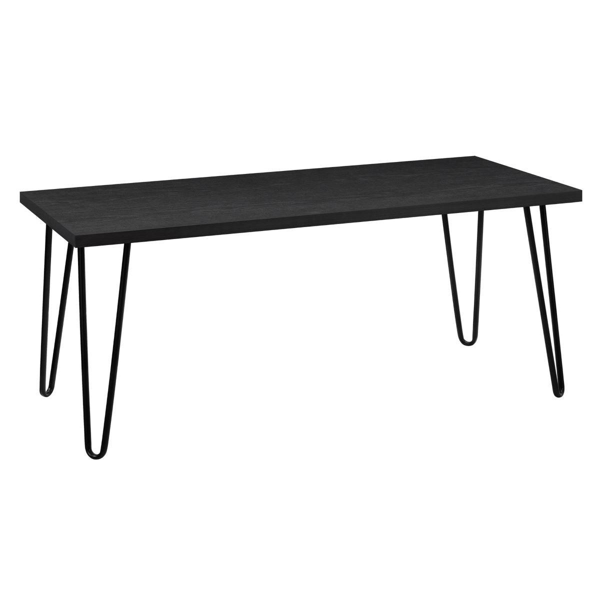 Couchtisch Owen Schwarz 46 cm - Schwarz, Design, Holzwerkstoff/Metall (106/46/50cm) - MID.YOU