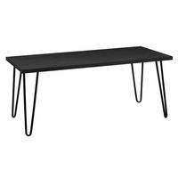 Couchtisch Owen Schwarz 46 cm - Schwarz, Design, Holzwerkstoff/Metall (106/46/50cm) - MID.YOU