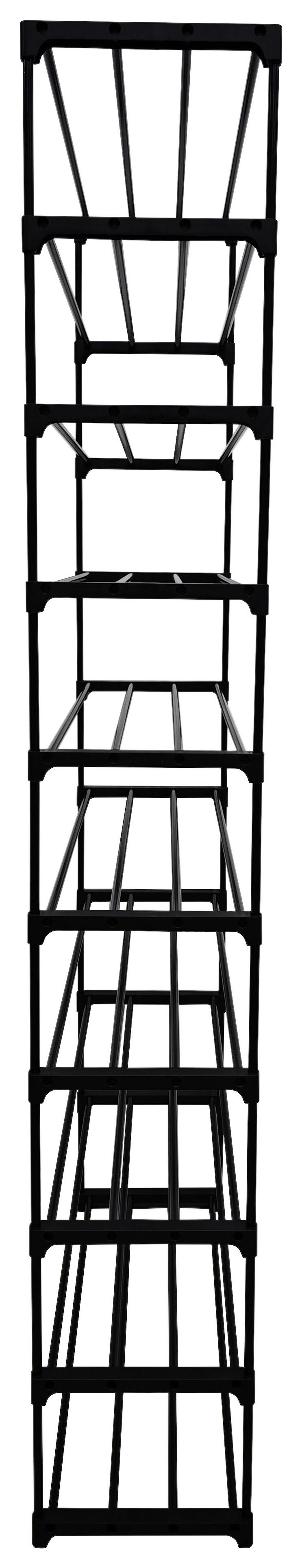 REGÁL NA TOPÁNKY GRANDO -BASED/SB- - čierna, Konventionell, kov/plast (94/194/30cm) - Based