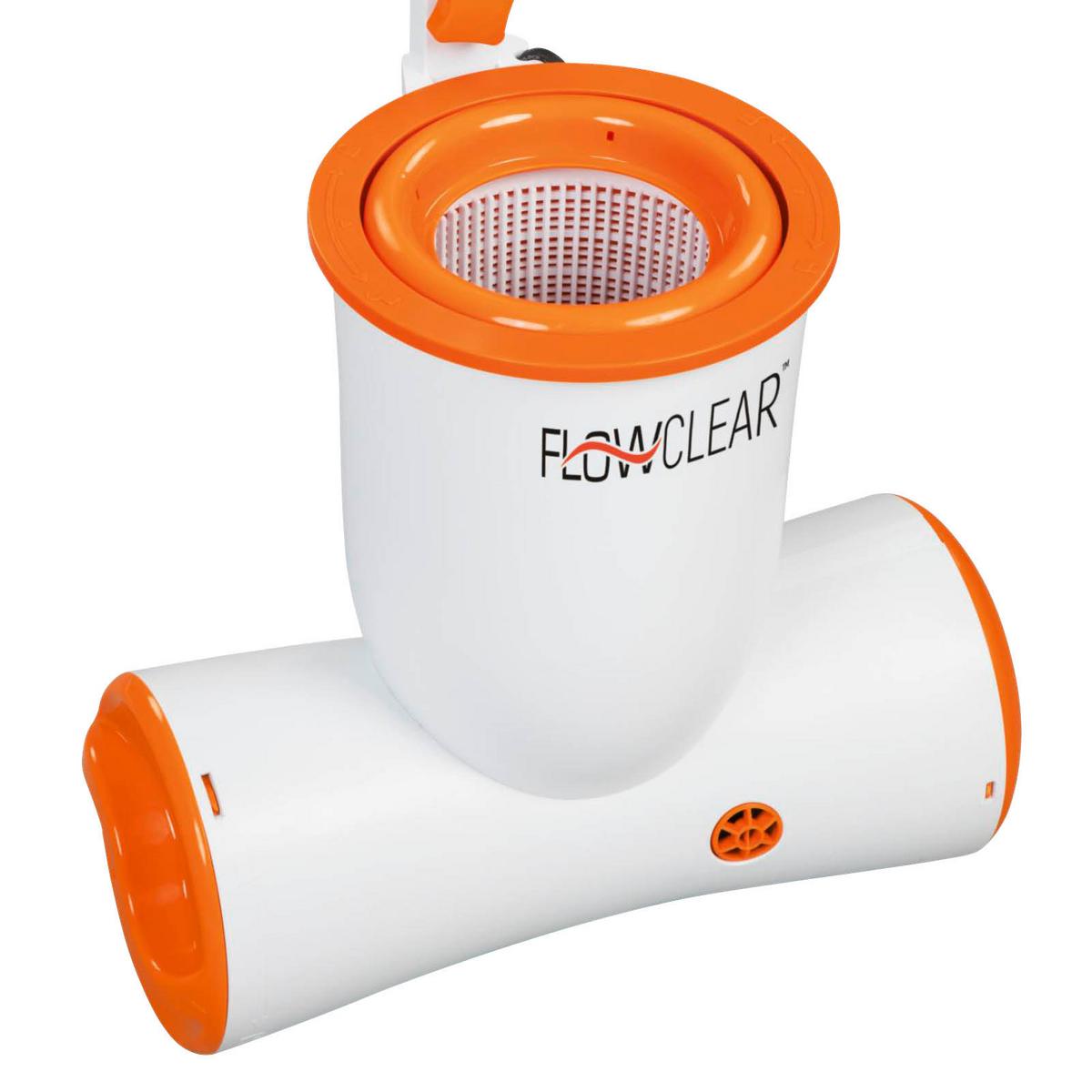 Skimmer 1050gal inkl. Filterpumpe 3.974 L/H 58469 - Orange/Weiß, MODERN, Kunststoff (3974l) - Bestway