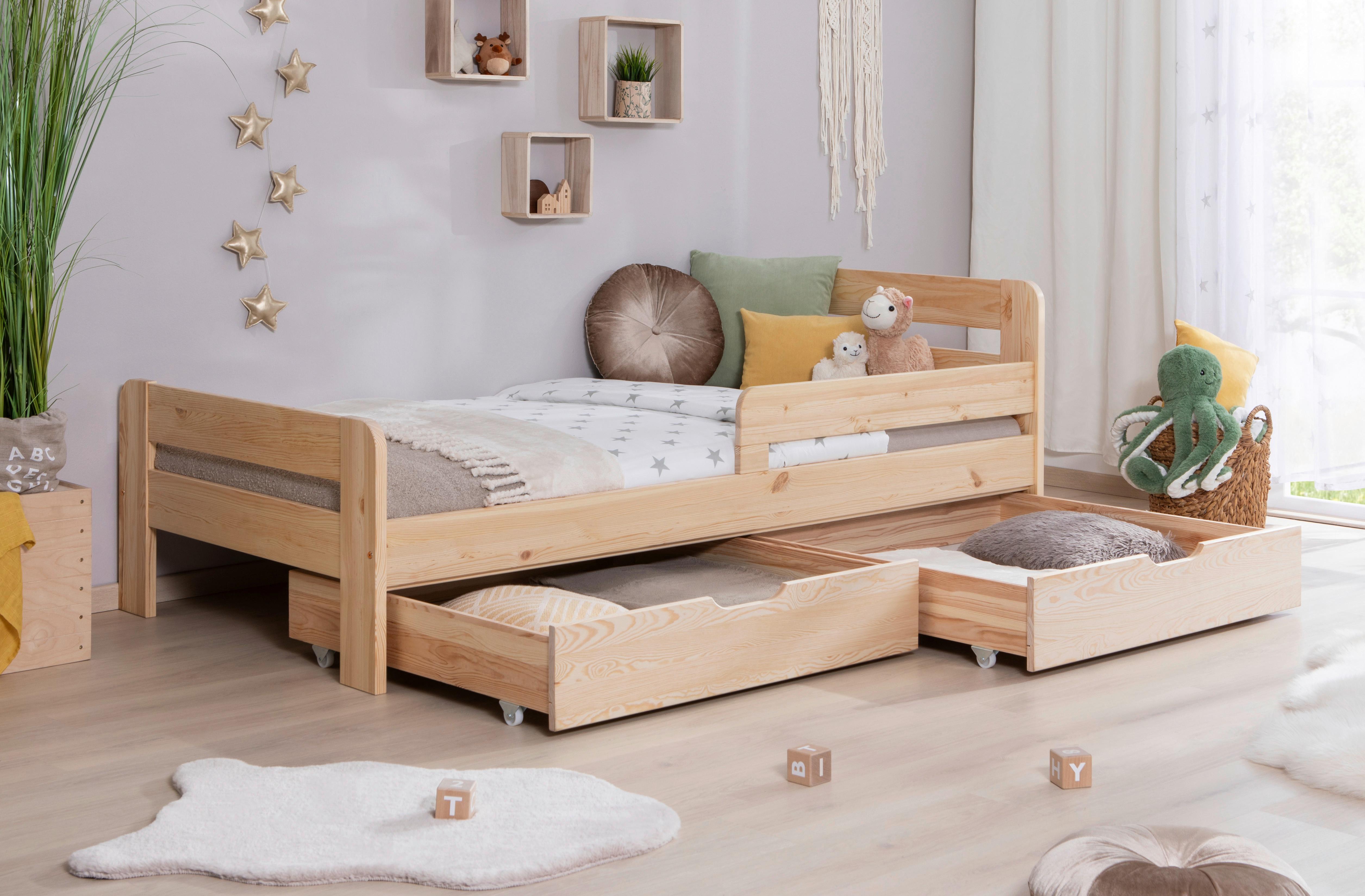 Bett Bennet Naturfarben inkl. Bettladen, 90x200 cm - Naturfarben, MODERN, Holz (90/200cm) - MID.YOU