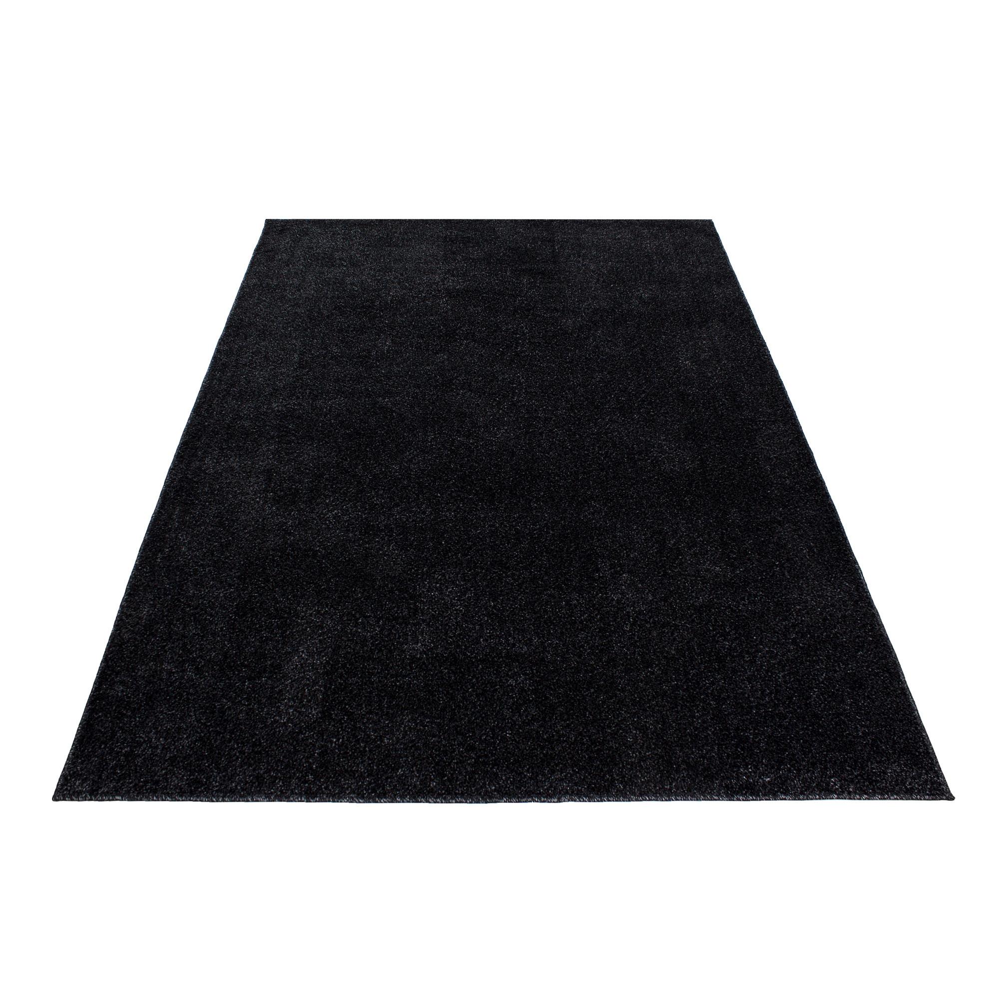 Hochflor Teppich Anthrazit Ata 60x100 Cm - Anthrazit, Design, Textil (60/100cm) - Novel