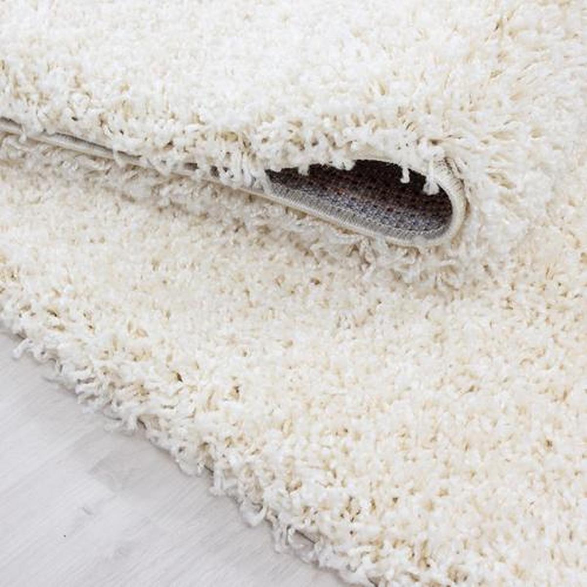 Hochflor Teppich Creme Life 100x200 cm - Creme, KONVENTIONELL, Textil (100/200cm) - Novel