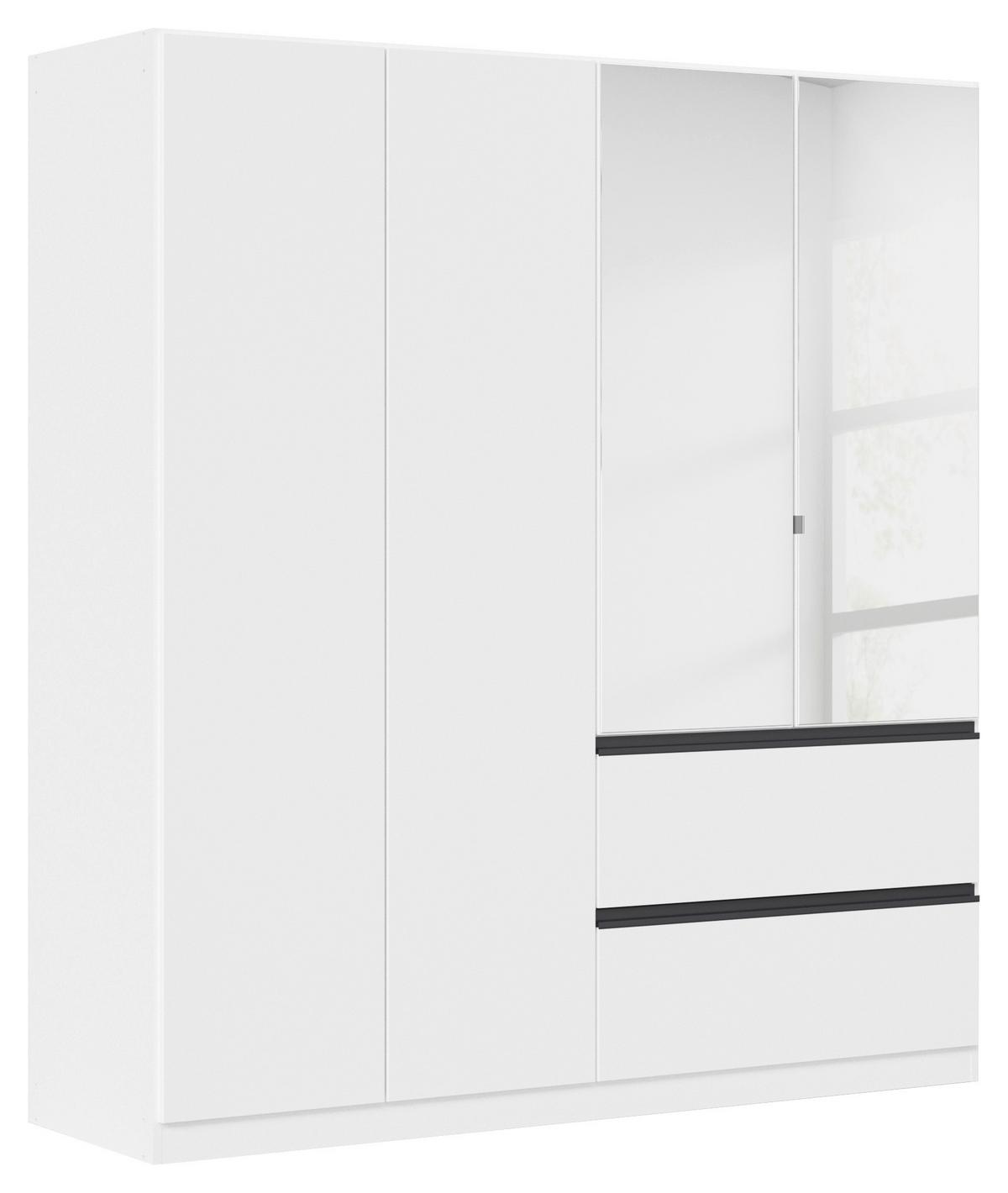 Drehtürenschrank Costa Weiß B: 181 cm - Weiß, MODERN, Holzwerkstoff (181/197/54cm) - Rauch Möbel