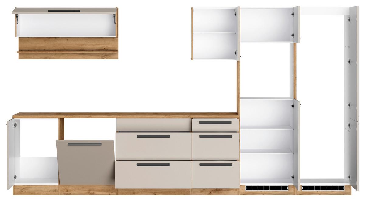 Küchenleerblock Aveiro Kaschmir/Eiche Wotan B: 360cm - Kaschmir/Eiche Wotan, Trend, Holzwerkstoff (360cm) - Held