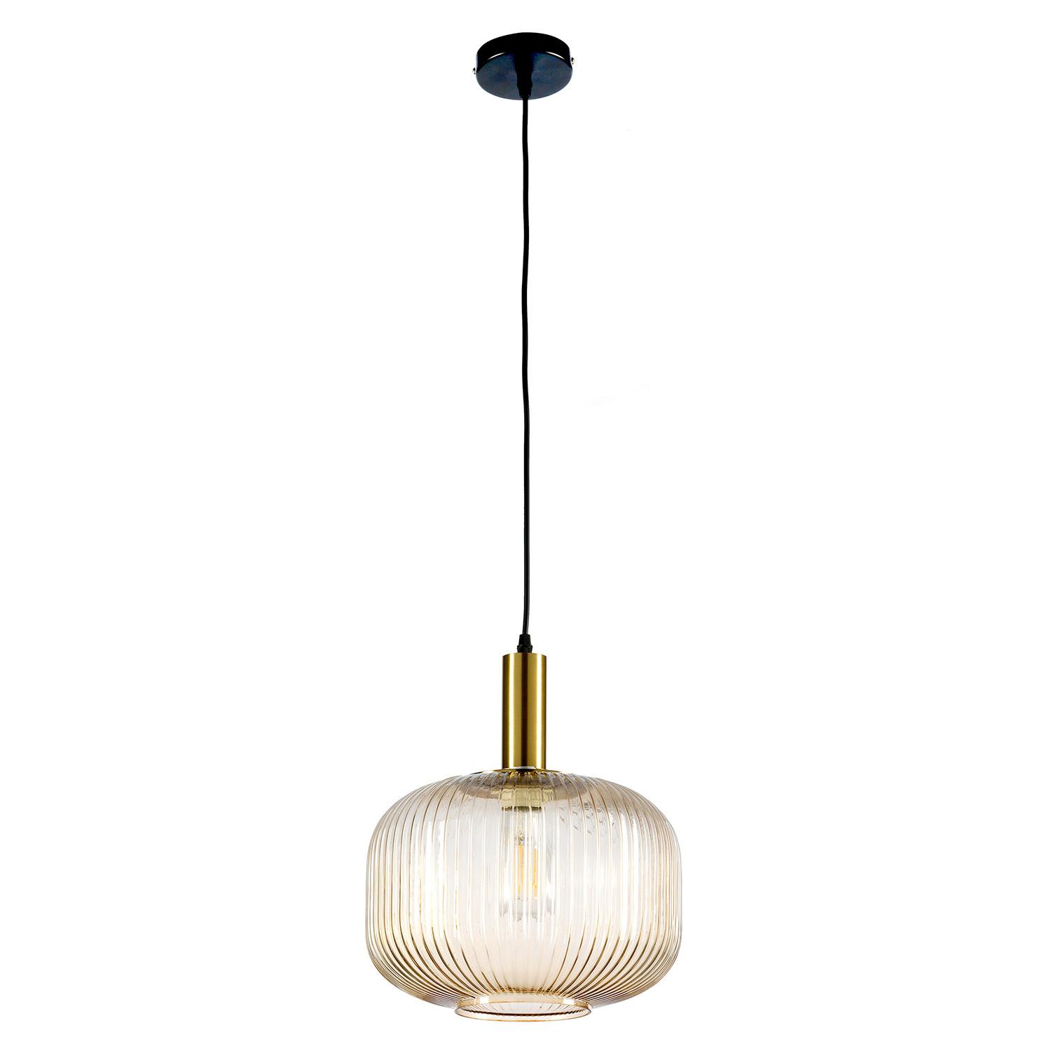 Hängeleuchte Doroty Braun D: 30 cm - Braun, KONVENTIONELL, Metall (30/105cm)