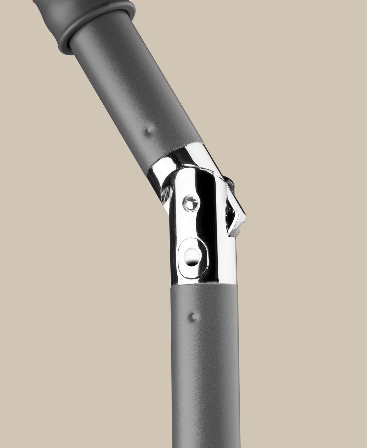 Sonnenschirm Sevilla Bht: 270x270x246 Cm Naturfarben - Anthrazit/Naturfarben, Basics, Textil/Metall (270/258/270cm) - Schneider