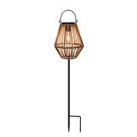 Solarleuchte Violet - Braun, Basics, Kunststoff/Metall (17,5/71,5cm) - Ondega