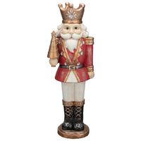 Weihnachtsfigur Nils - Rot/Goldfarben, KONVENTIONELL, Kunststoff (22,5/17,5/64,5cm) - Luca Bessoni