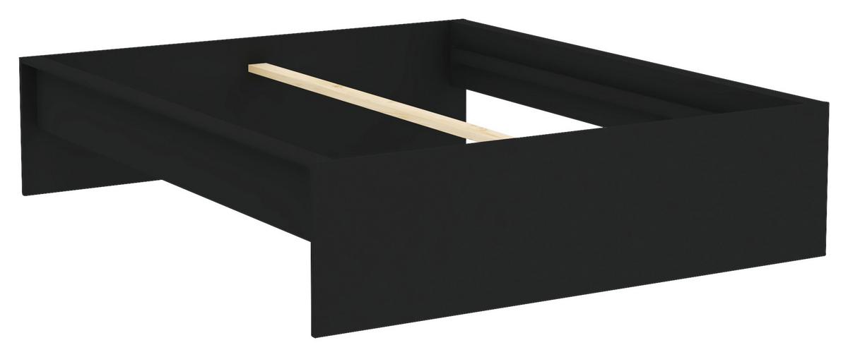 Unit Elements Bettrahmen 160x200 cm Anthrazit - Anthrazit, KONVENTIONELL, Holzwerkstoff (160/200cm) - Ondega