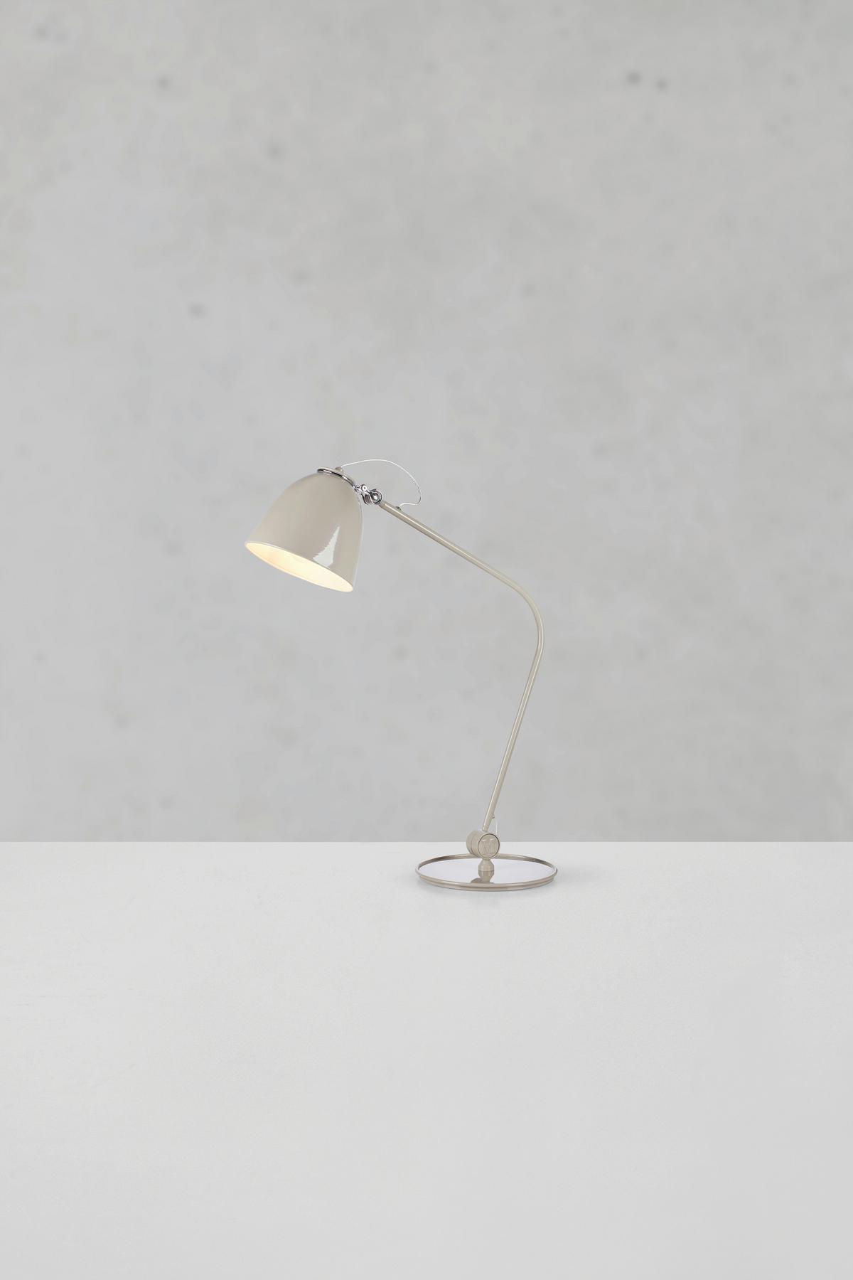 Tischleuchte Memory-Funktion, 60w - Greige, Design, Metall (23/47/4cm) - Markslöjd