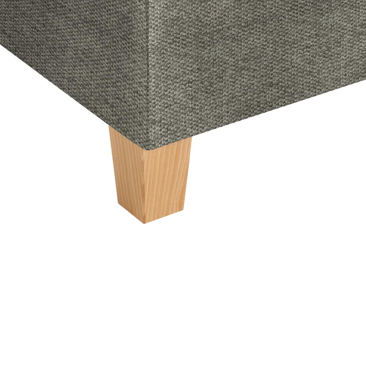 Rohová sedačka LILLE, oboustr., šedohnedý velur - světle hnědá/šedohnědá, Moderní, dřevo/textil (232/110/156cm) - Mömax